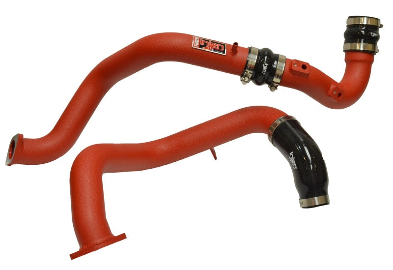 Injen Wrinkle Red SES Intercooler Pipes - SES1573ICPWR