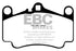 EBC 03-05 Porsche 911 (996) (Cast Iron Rotor only) 3.6 Carrera 4S Redstuff Front Brake Pads