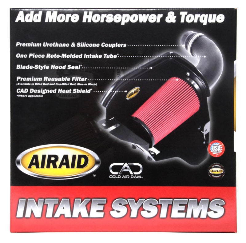 Airaid 11-14 Ford Mustang 3.7L V6 MXP Intake System w/ Tube (Dry / Red Media)