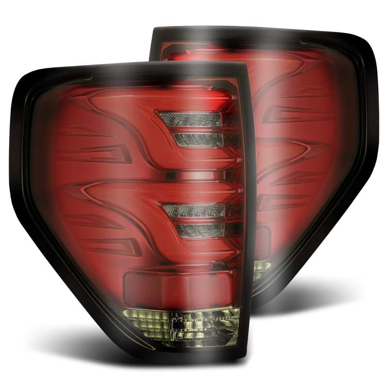 AlphaRex PRO-Series LED Tail Lights Red Smoke for 09-14 Ford F-150 650020