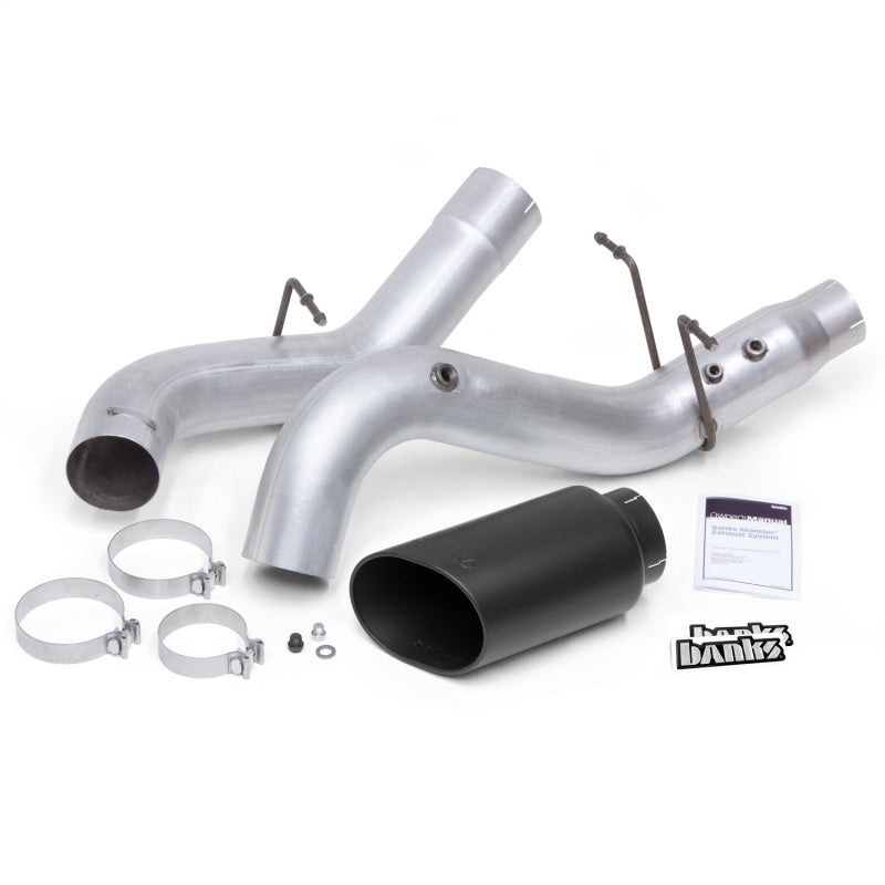 Banks Power Monster Exhaust System 17-19 Chevy/GMC Duramax L5P 2500/3500 w/ Black Tip 48996-B