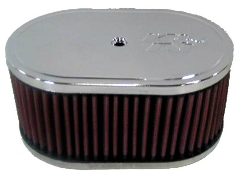 K&N Custom Racing Air Filter Assembly - Oval - L=7inch W=4inch H=3.25inch 56-1350