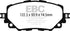 EBC 2016+ Fiat 124 Spider 1.4L Turbo Greenstuff Front Brake Pads