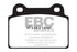 EBC 08-16 Mitsubishi Lancer Evo 10 2.0 Turbo (1 piece rotor) Ultimax2 Rear Brake Pads