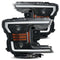 AlphaRex PRO-Series Projector Headlights Plank Style Gloss Black for 18-19 Ford F-150 880188