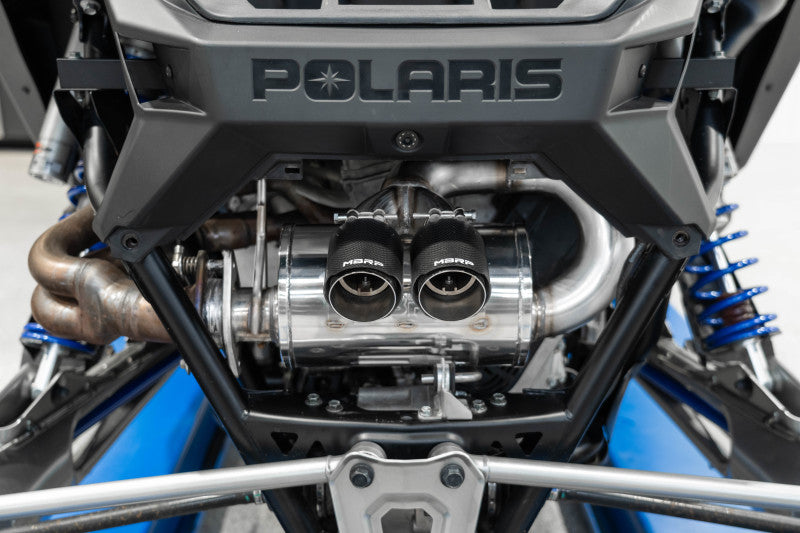 MBRP 22-23 Polaris RZR Pro R Single Slip-on Dual Outlet Perf Series AT-9533PT