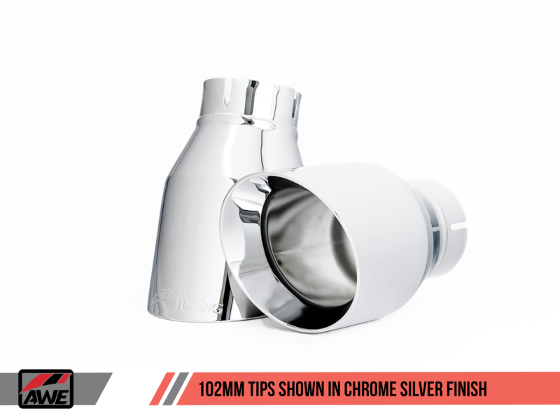 AWE Tuning Touring Edition Exhaust for VW Golf Alltrack /Sportwagen 4Motion Chrome Silver Tips 3015-32098