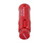 NRG 700 Series M12 X 1.25 Steel Lug Nut w/Dust Cap Cover Set 21 Pc w/Locks & Lock Socket - Red