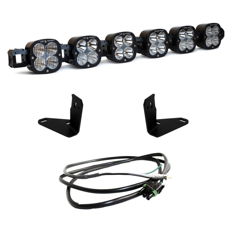 Baja Designs XL-Linkable 6-Light w/Upfitter Bumper Light Kit Ford 21-22 Bronco w/OE Steel Bumper 447750UP