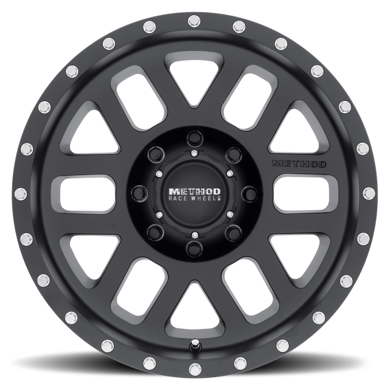 Method MR306 Mesh 18x9 -12mm Offset 8x170 130.81mm CB Matte Black Wheel