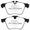 EBC 13+ Jaguar F-Type (Cast Iron Rotors Only) 3.0 Supercharged (340) Redstuff Front Brake Pads