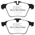 EBC 13+ Jaguar F-Type (Cast Iron Rotors Only) 3.0 Supercharged (340) Redstuff Front Brake Pads