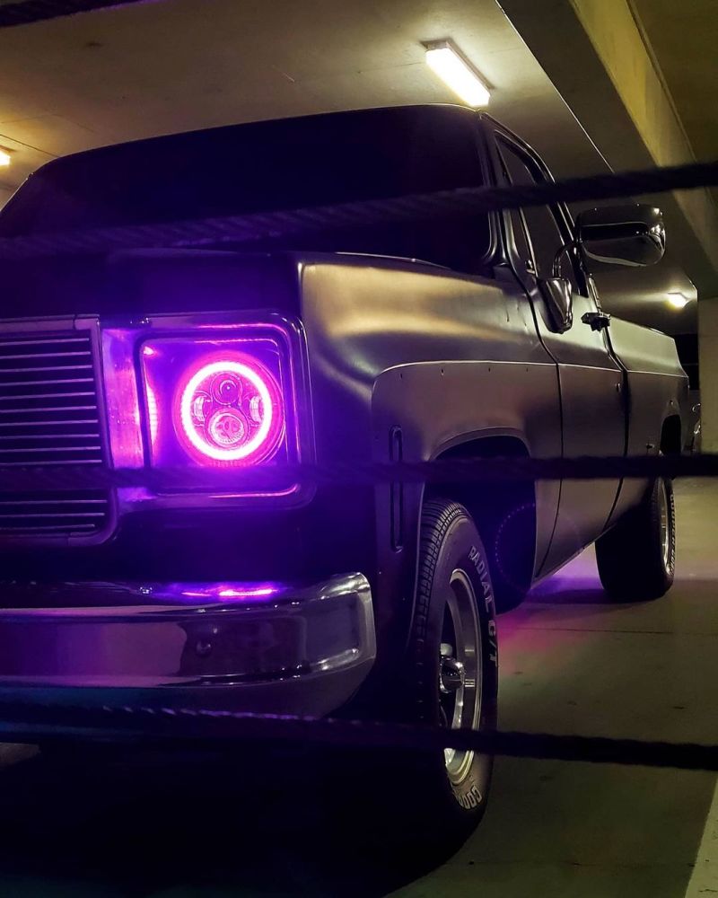 ORACLE Lighting High Powered LED Headlights 7in (Black Bezel) - ColorSHIFT w/BC1 Controller 5769-335