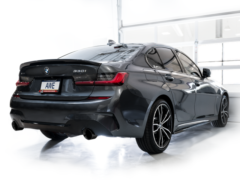 AWE Tuning Touring Edition Axleback Exhaust for BMW G2X 330i/430i - Diamond Black 3015-33429