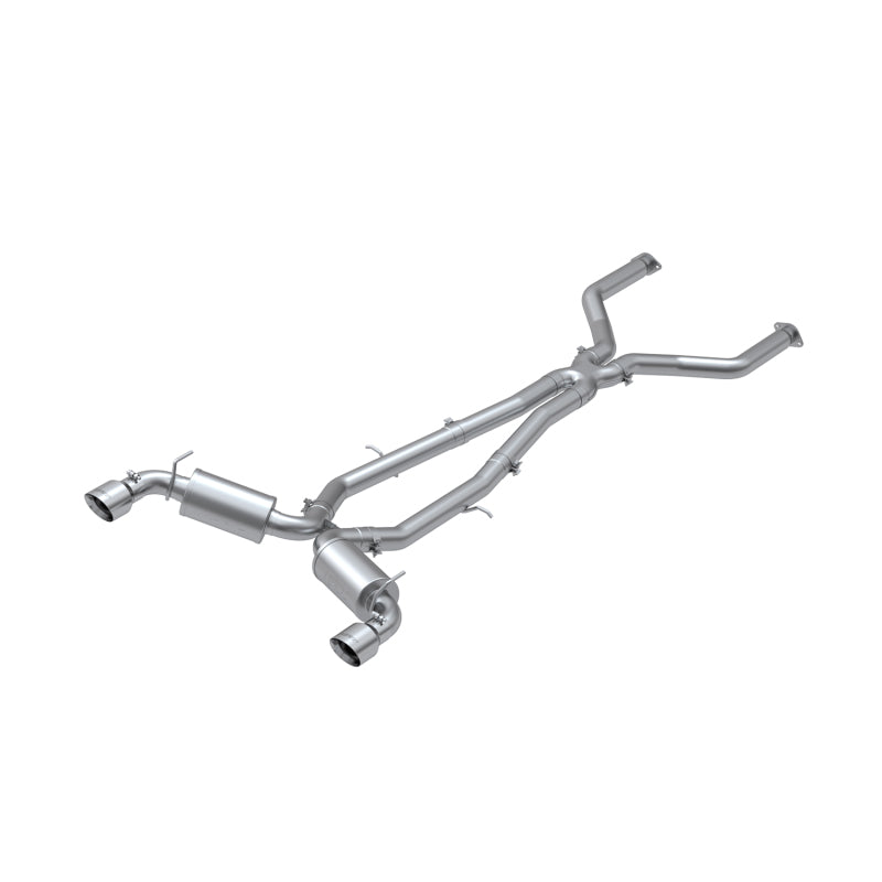 MBRP 17-19 Infiniti Q60 3.0L RWD/AWD Cat-Back T304, Dual Rear S4404304