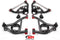 BMR 78-87 G-Body Upper And Lower A-Arm Kit - Black Hammertone