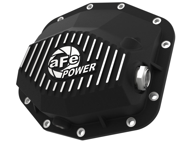 aFe POWER 21-22 Ram 1500 TRX Hemi V8 6.2L (sc) PRO Series Rear Differential Cover Black w/ Machined