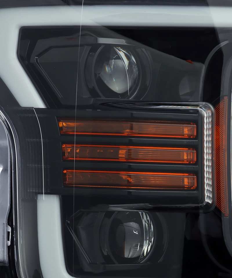 AlphaRex PRO-Series Projector Headlights Plank Style Gloss Black for 18-19 Ford F-150 880188