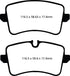 EBC 11 Audi A6 2.0 Turbo Yellowstuff Rear Brake Pads