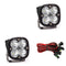 Baja Designs Squadron Sport Black LED Auxiliary Light Pod Pair, Work/Scene Pattern, Clear 557806