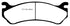 EBC 02 Cadillac Escalade 5.3 (Akebono rear caliper) Yellowstuff Front Brake Pads