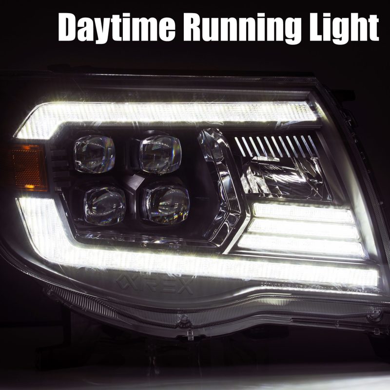 AlphaRex NOVA LED Projector Headlights Plank Style Black for 05-11 Toyota Tacoma 880744
