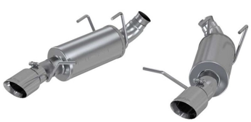 MBRP 3"Dual Muffler Axle Back Split Rear AL Exhaust System For 11-14 Ford Mustang V6 S7227AL