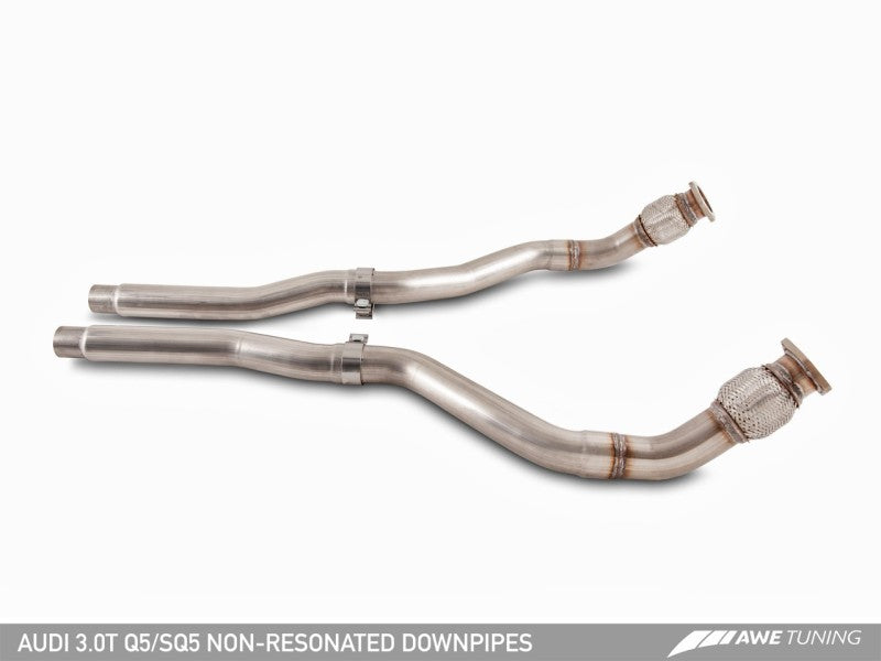 AWE Tuning Touring Edition Exhaust - Quad Outlet Chrome Silver Tips for Audi 8R SQ5 3015-42052