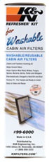 K&N Cabin Air Filter Refresher/ Cleaning Kit 99-6000