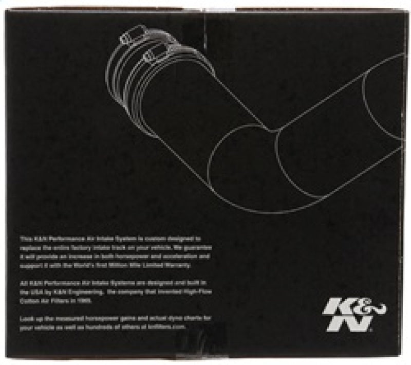 K&N 69 Series Typhoon Short Ram Cold Air Intake - Flat Black for 06-07 BMW M5 5.0L 69-2003TFK