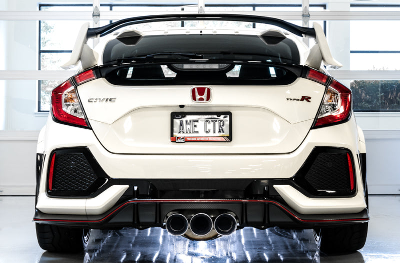 AWE Tuning Touring Edition Exhaust for FK8 Civic Type R Triple Chrome Silver Tips 3015-42666