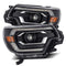 AlphaRex LUXX LED Projector Headlights Plank Style Black w/DRL for 12-15 Toyota Tacoma 880751