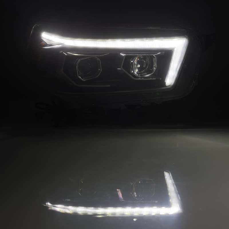AlphaRex LUXX LED Projector Headlights Plank Style Black for 10-13 Toyota 4Runner 880757