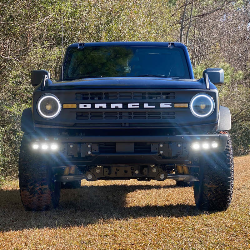 ORACLE Lighting Triple White LED Fog Light Kit for 21-22 Ford Bronco Steel Bumper 5890-001