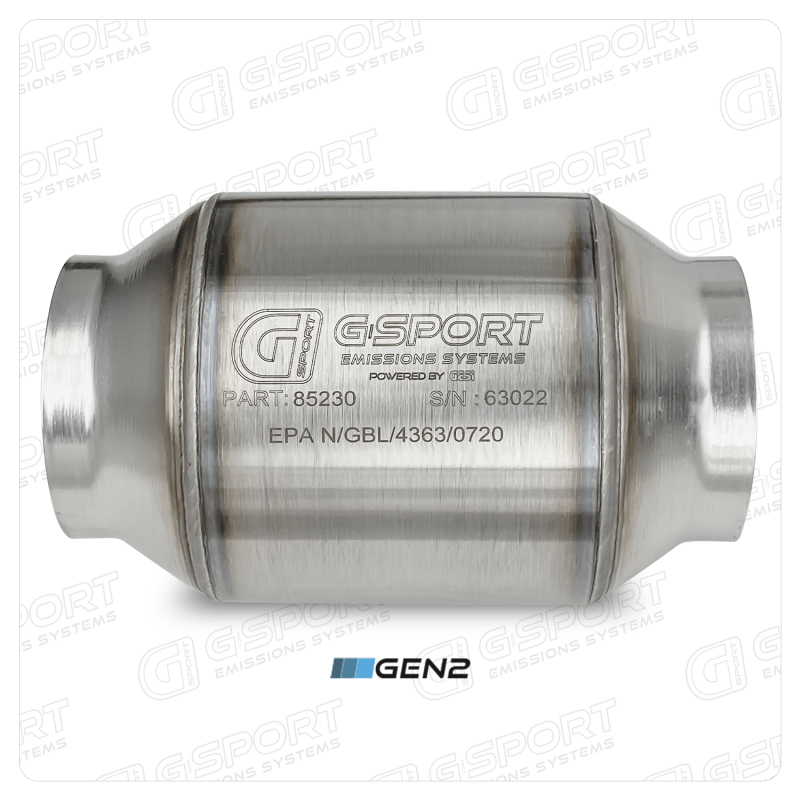 GESI G-Sport 400 CPSI GEN 2 EPA Compliant 3.0in Inlet/Out Catalytic Converter-4.5in x 4in 500-850HP