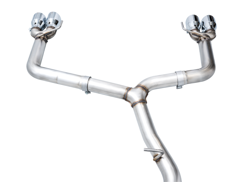 AWE Tuning Track Edition Exhaust - Chrome Silver Tips for 2022+ VB Subaru WRX 3020-42979