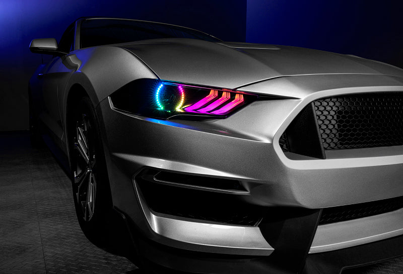 Oracle Lighting Dynamic ColorSHIFT LED Headlights - Black Series for 18-23 Ford Mustang 8204-332