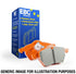EBC 2016+ Chrysler Pacifica (Ru) 3.6L Orangestuff Front Brake Pads