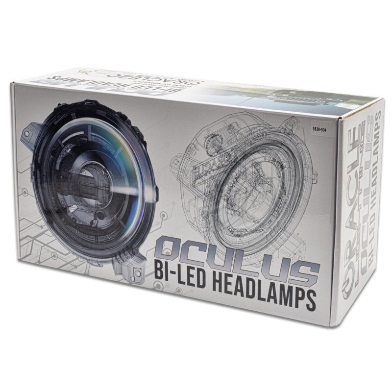 ORACLE Lighting Oculus Bi-LED Projector Headlights - Satin Silver - 5500K 5839-504-PSC