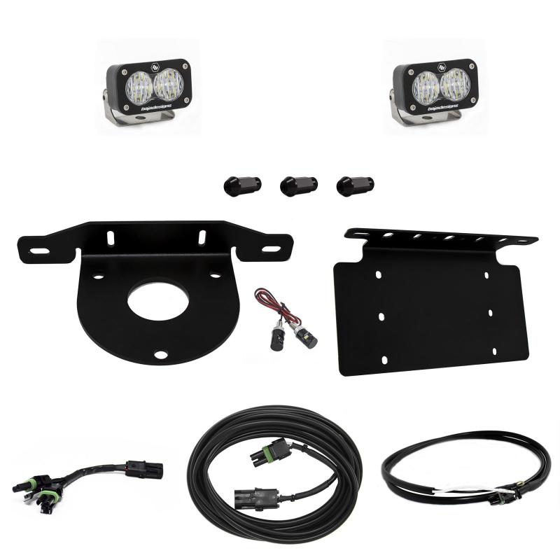 Baja Designs S2 Sport w/Upfitter Dual Reverse Light Kit w/Lic Bracket - Ford 2021-22 Bronco 447764UP