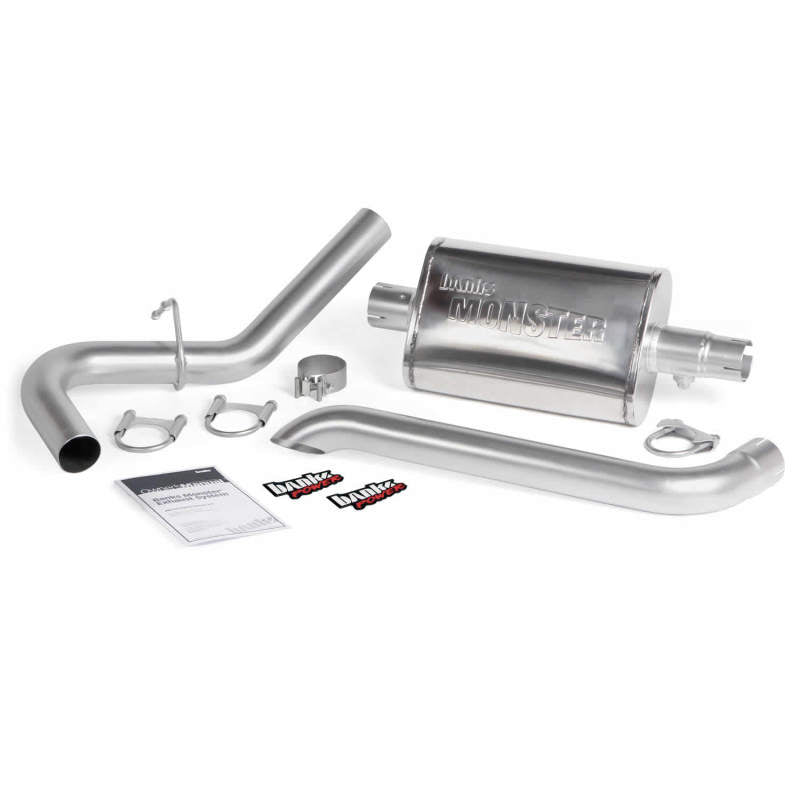 Banks Power Monster Exhaust System 87-01 Jeep 4.0L Cherokee 2.5-inch Single Exit Turndown Tip 51360