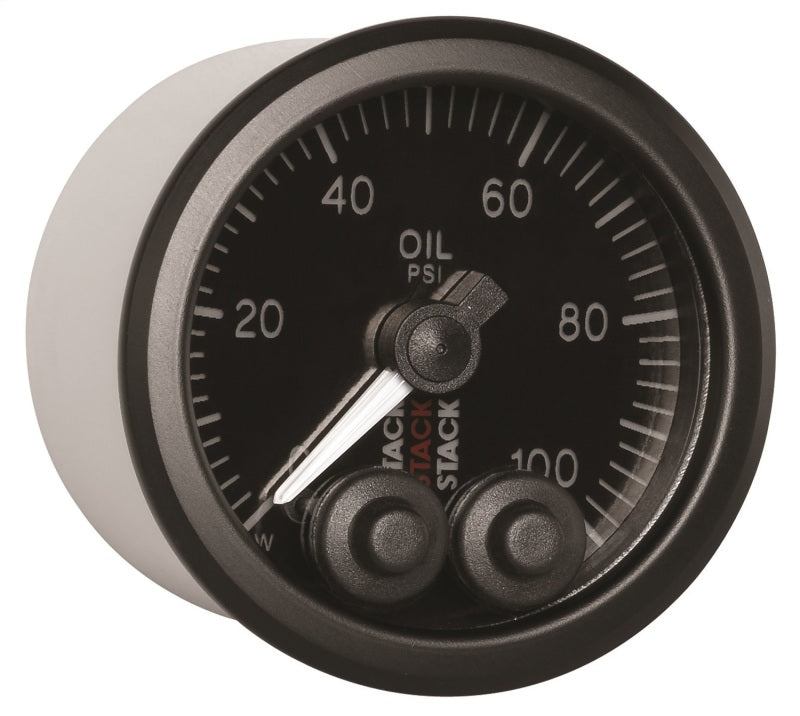 Autometer Black Pro Control 52mm 0-100 PSI 1/8