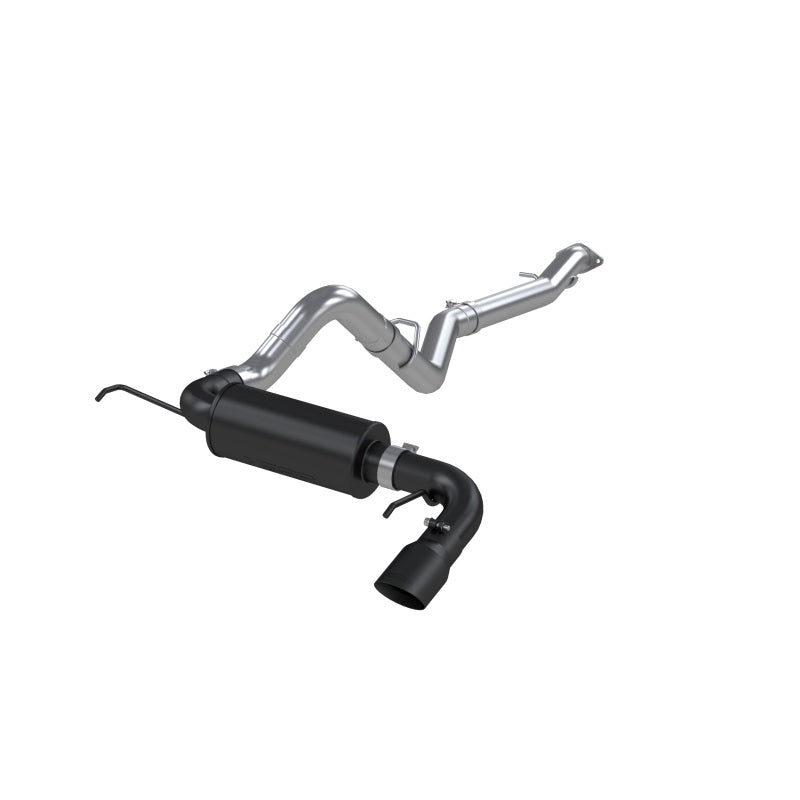 MBRP 3"CatBack Black AL Steel Single Side Exit For 21-24 Ford Bronco 2.3L/2.7L EcoBoost S5235BLK