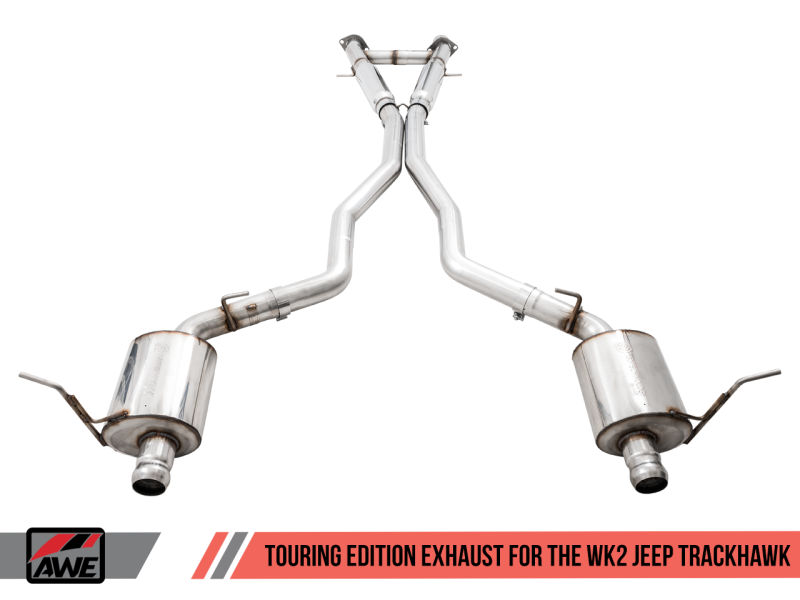 AWE Tuning Touring Edition Exhaust w/Stock Tips For 2020Jeep Grand Cherokee SRT/Trackhawk 3015-31017