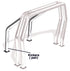 Go Rhino RHINO Bed Bar - Kickers - Chrome