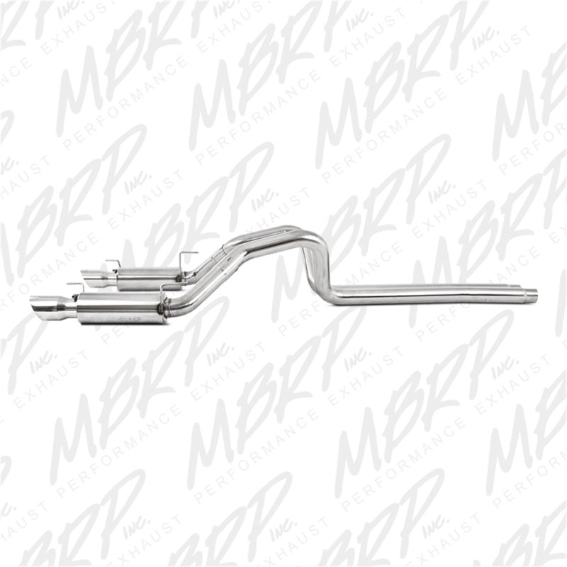 MBRP 3"Cat Back, Dual Split Rear Race Version T409 4" Tips Exhaust System S7270409