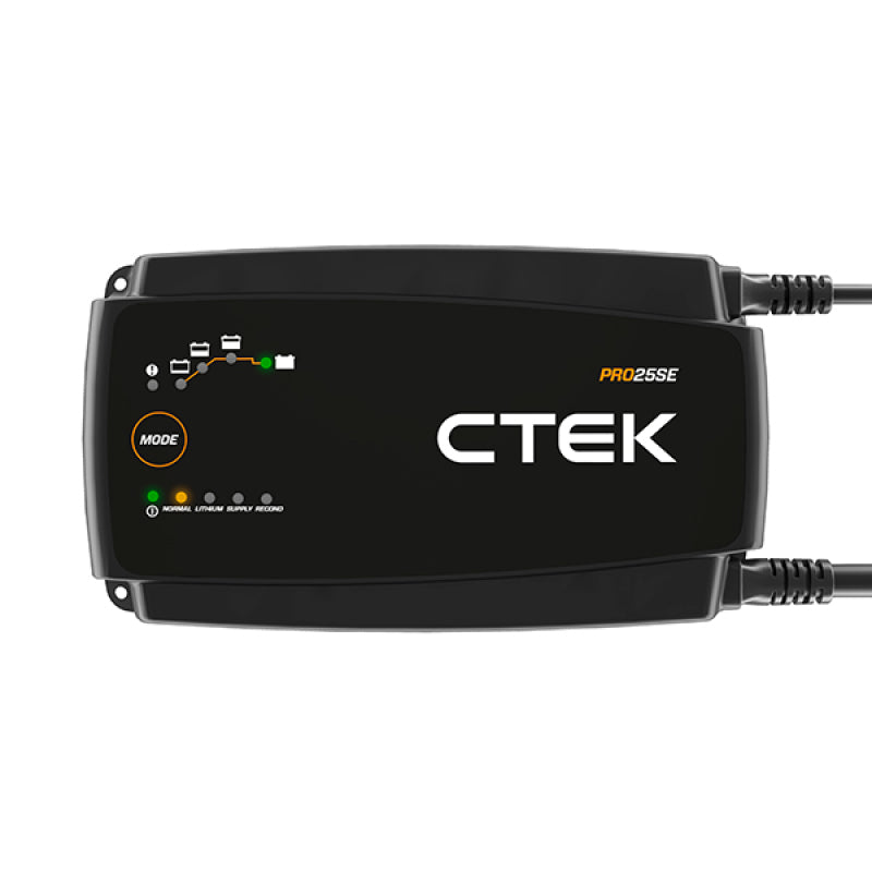 CTEK PRO25SE 12V Battery Charger and Power Supply-50-60 Hz w/19.6ft Extended Charging Cable 40-327