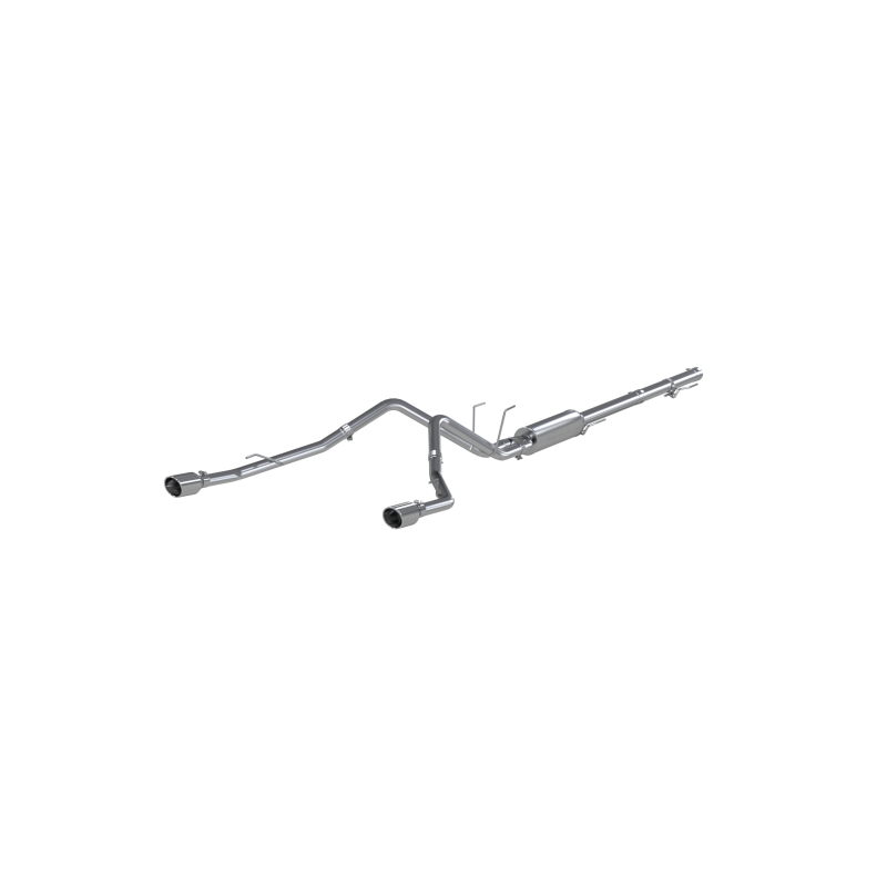 MBRP 2.5" Cat Back, Dual Split Rear, T409 (through stock bumper) 2009 Dodge Ram 1500 5.7L S5146409