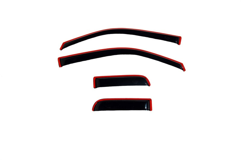 AVS 22-23 Toyota Tundra CC/CrewMax In-Channel Ventvisor Front & Rear Window Deflectors 4pc - Smoke