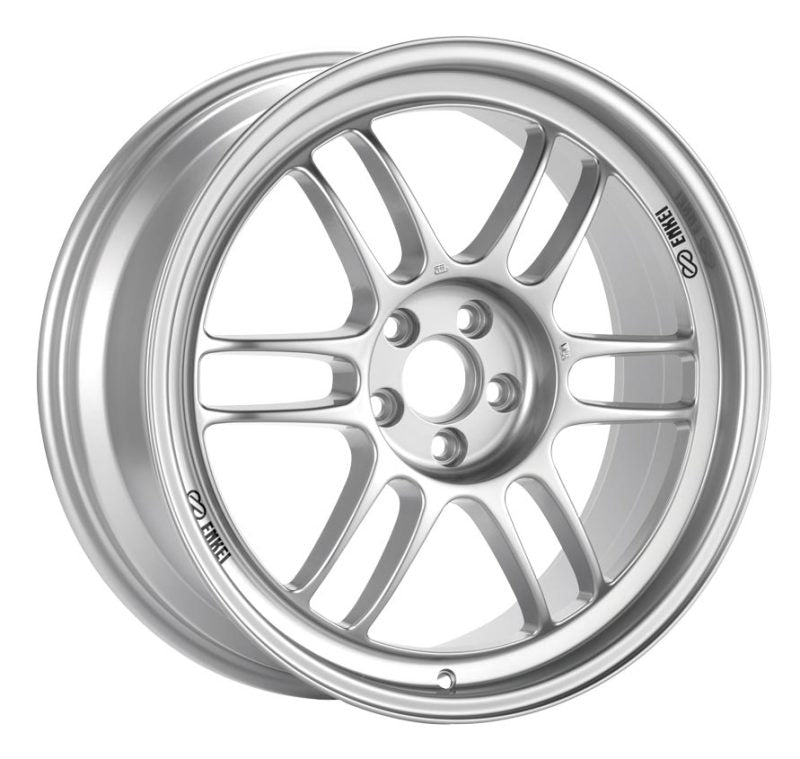 Enkei RPF1 17x7 4x100 35mm Offset 73mm Bore Silver Wheel Miata 4-Lug / 02-06 Mini